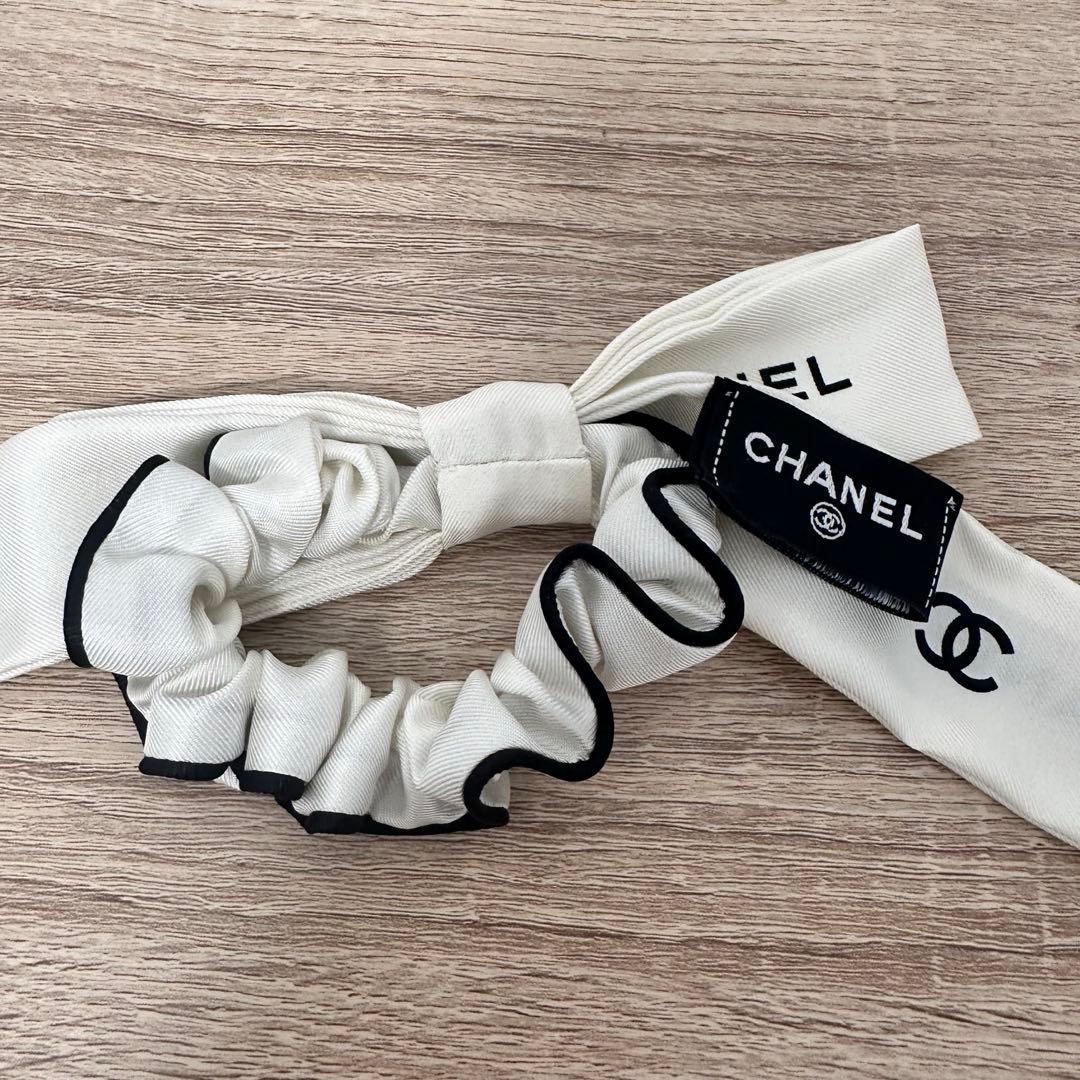 CHANEL シャネル　リボン　シュシュ