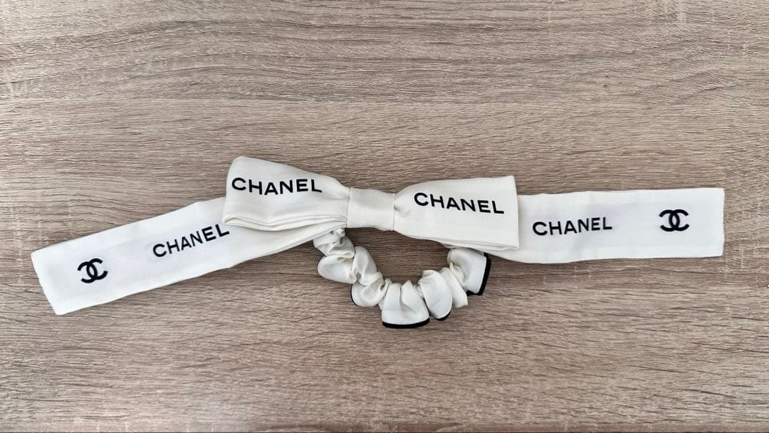CHANEL シャネル　リボン　シュシュ
