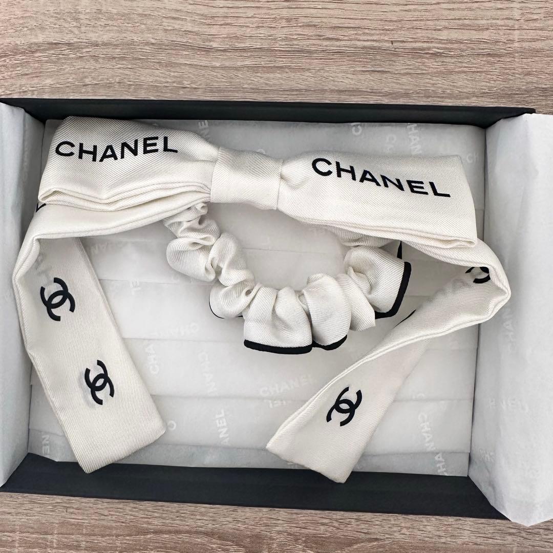 CHANEL シャネル　リボン　シュシュ
