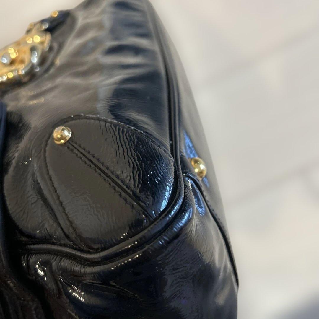 めりーグッチ ホースビット バンブー レザー ハンドバッグ ショルダー