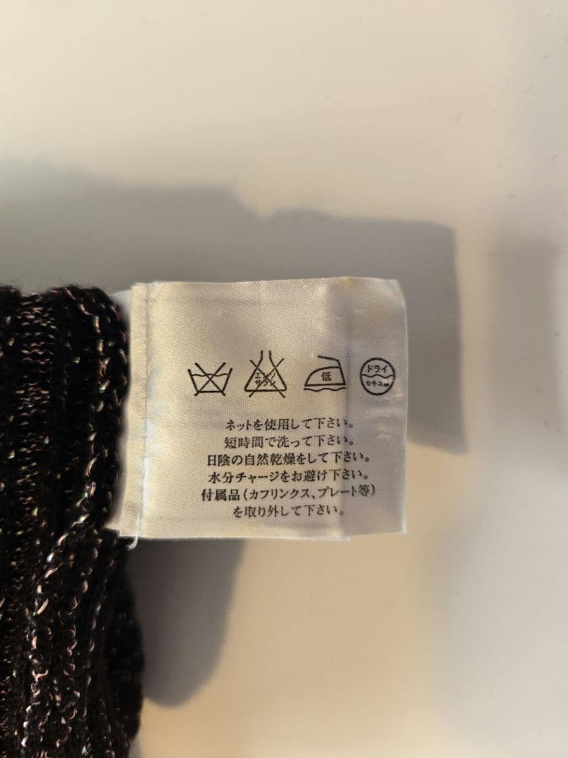 美品 CHANEL シャネル ラメ入りタートルネックセーターsize42