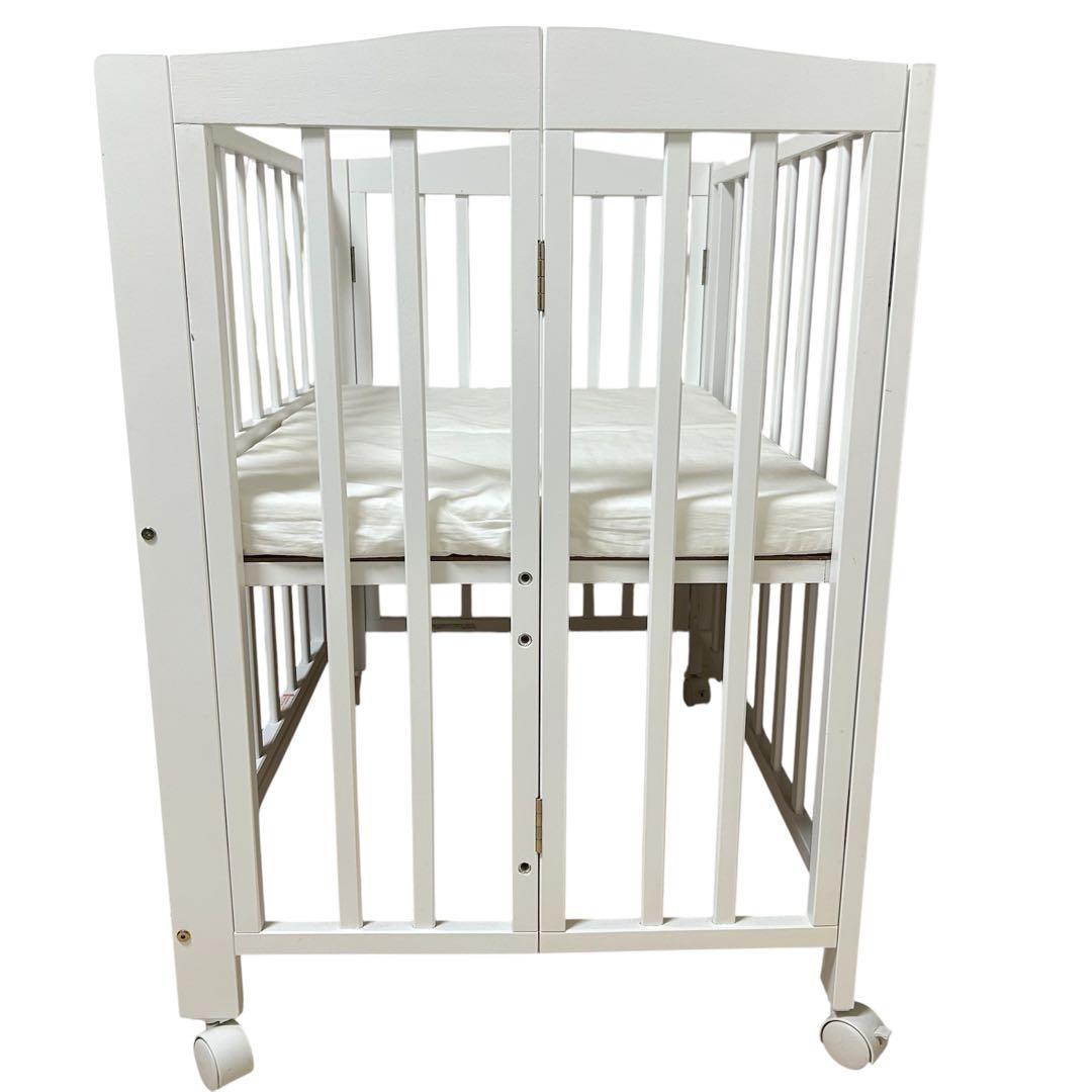 【美品】KATOJI ベビーベッド ミニ ホワイト 品番02006