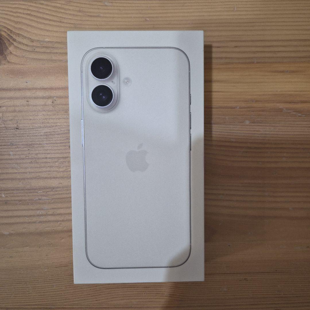 iPhone16 128GB ホワイト白　新品　未使用　シムフリー　残債なし
