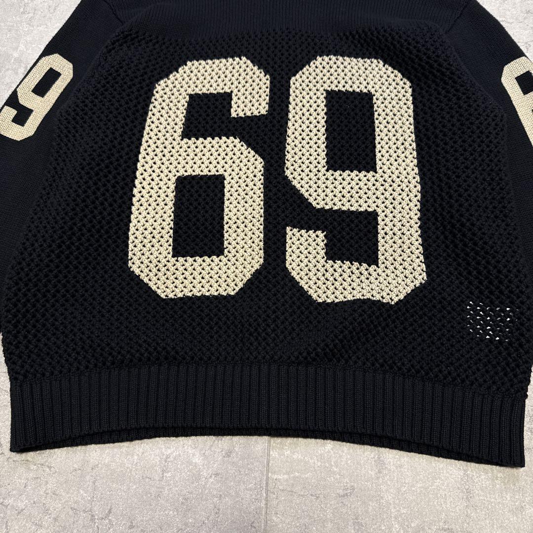 WOKE EDGE ウォークエッジ ニット M ナンバリング 黒 かつきくん着用