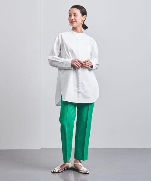 美品 ユナイテッドアローズ TOKYO 2万 ブサムロングシャツ ブラウス 66