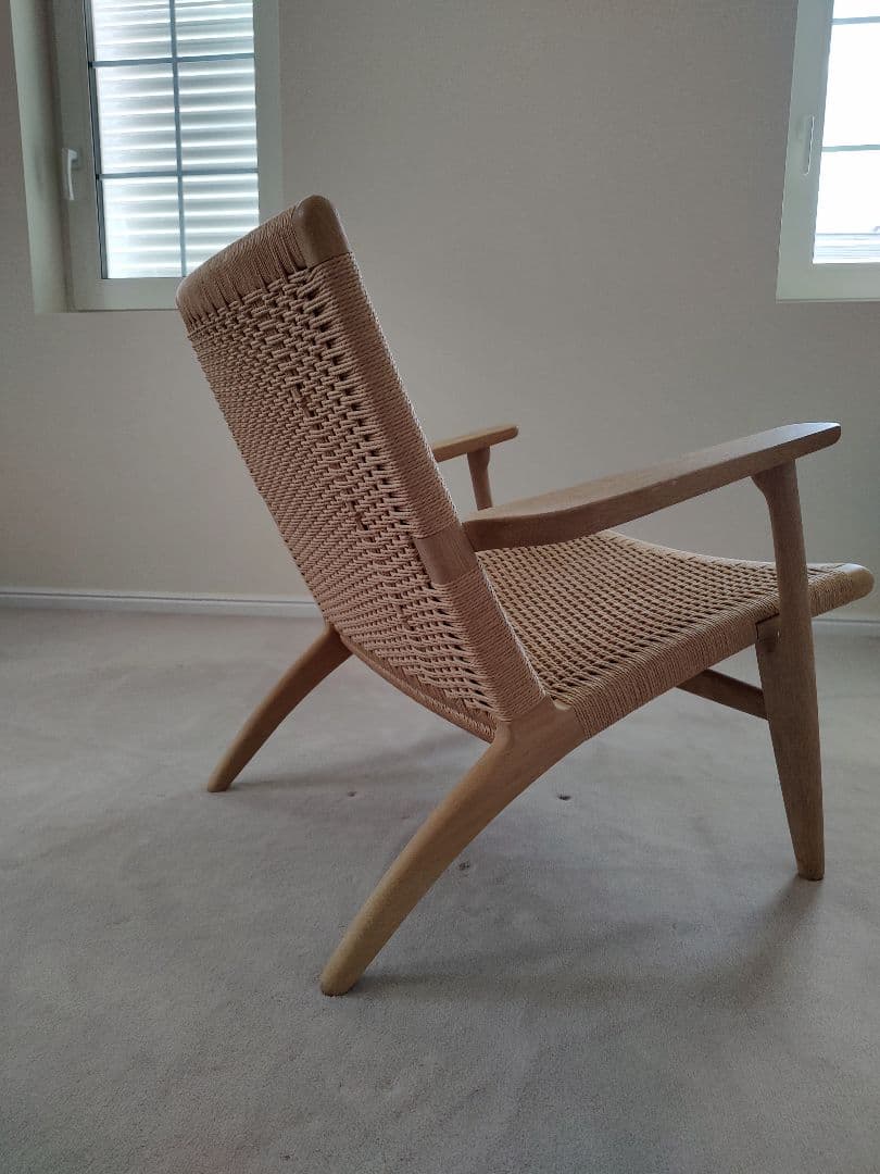 CH25 ラウンジチェア オーク ソープ仕上げ ナチュラルペーパーコード