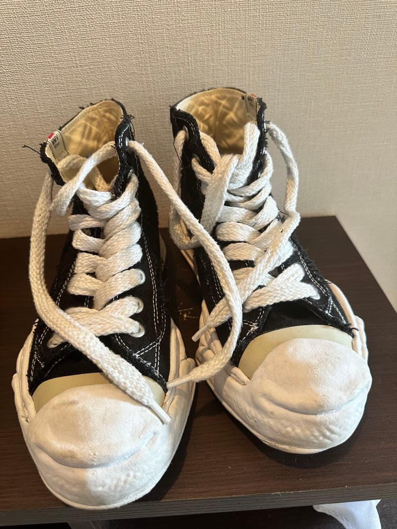Maison Mihara Yasuhiro ダメージ加工 ハイカットスニーカー