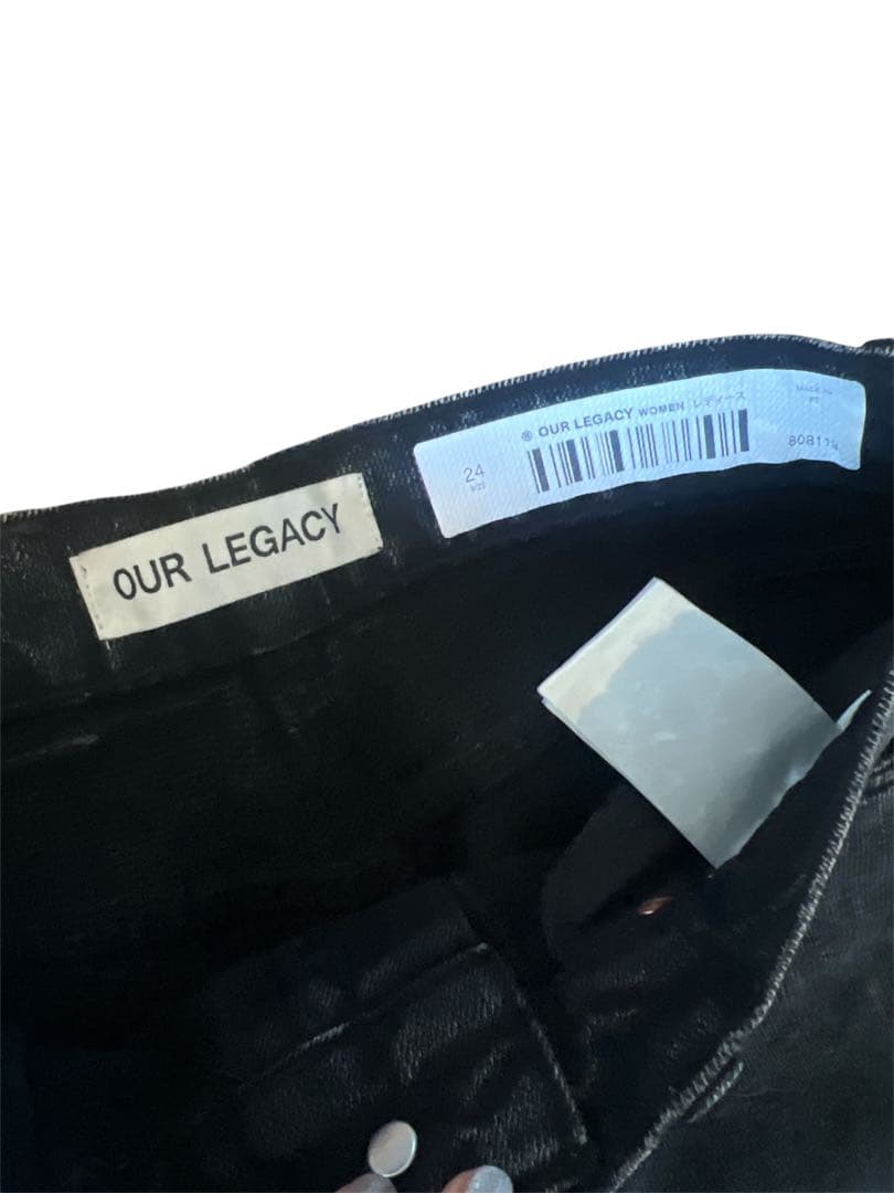 パンツ our legacy capri cut black chain twill