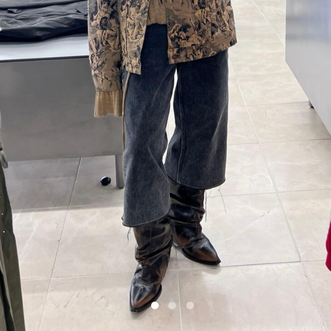 パンツ our legacy capri cut black chain twill