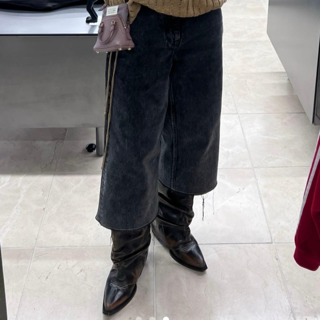 パンツ our legacy capri cut black chain twill