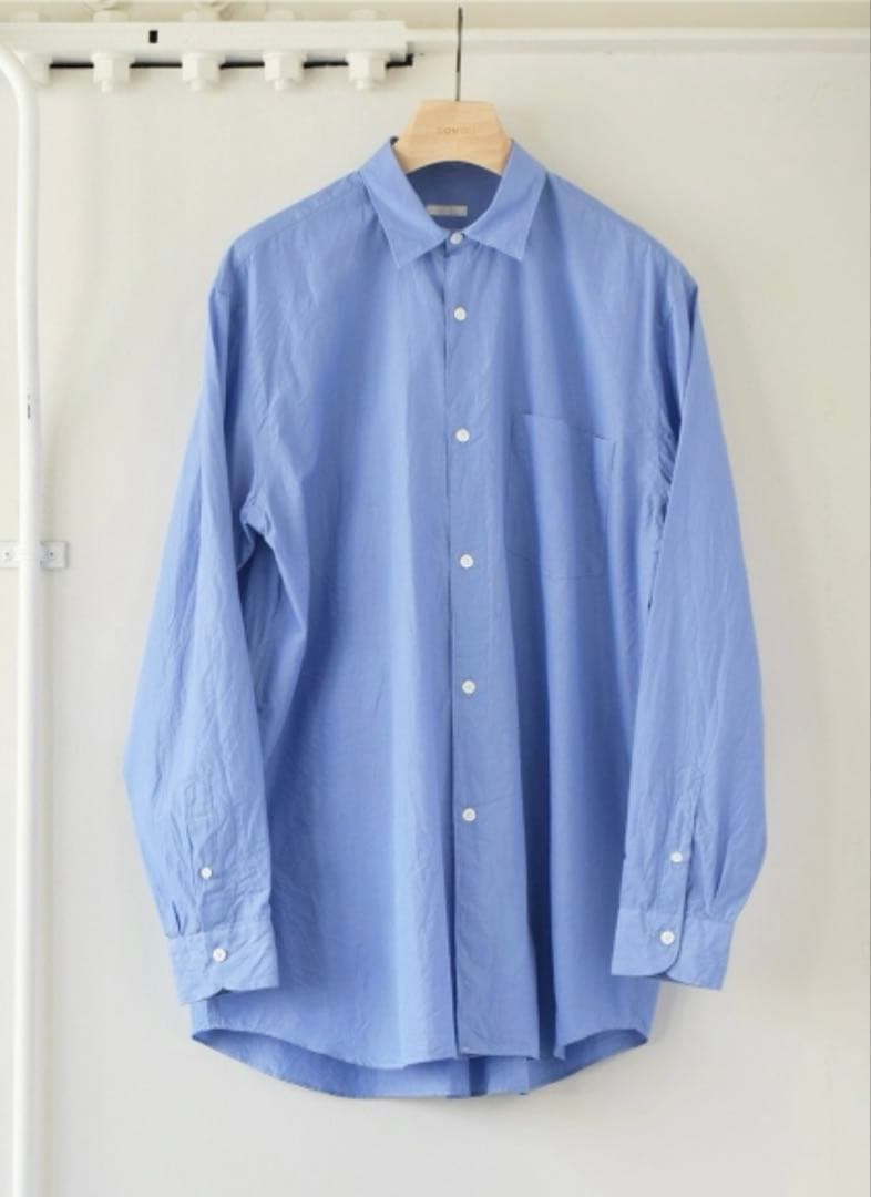 COMOLI コモリシャツ sax サイズ3