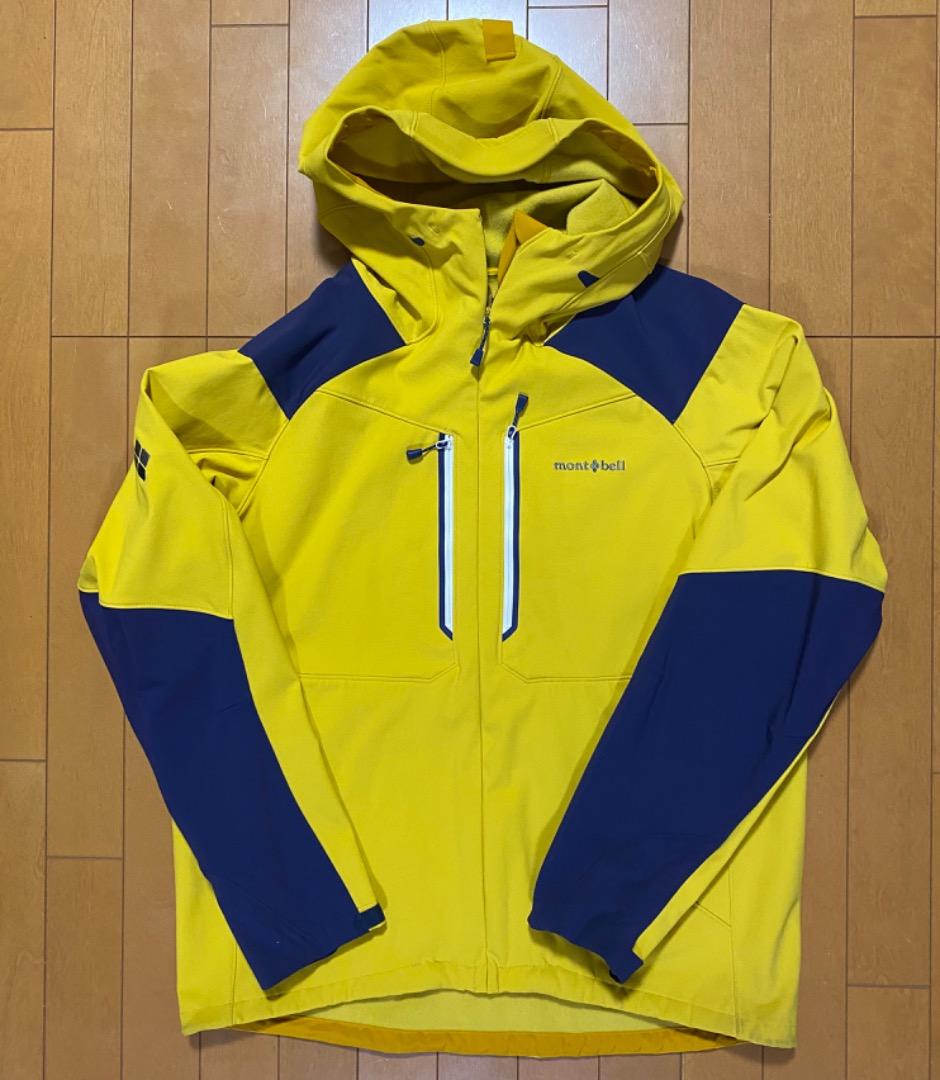 モンベル　パウダーシェッドパーカ　Men's　イエロー　XL　ユーズド　美品