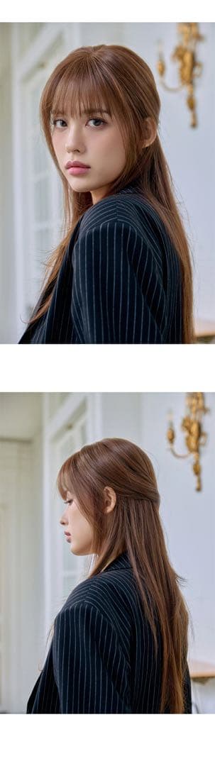 ピンクエイジ 手植えトップカバー)リアルスキン シースルーバング ゆるふわカール