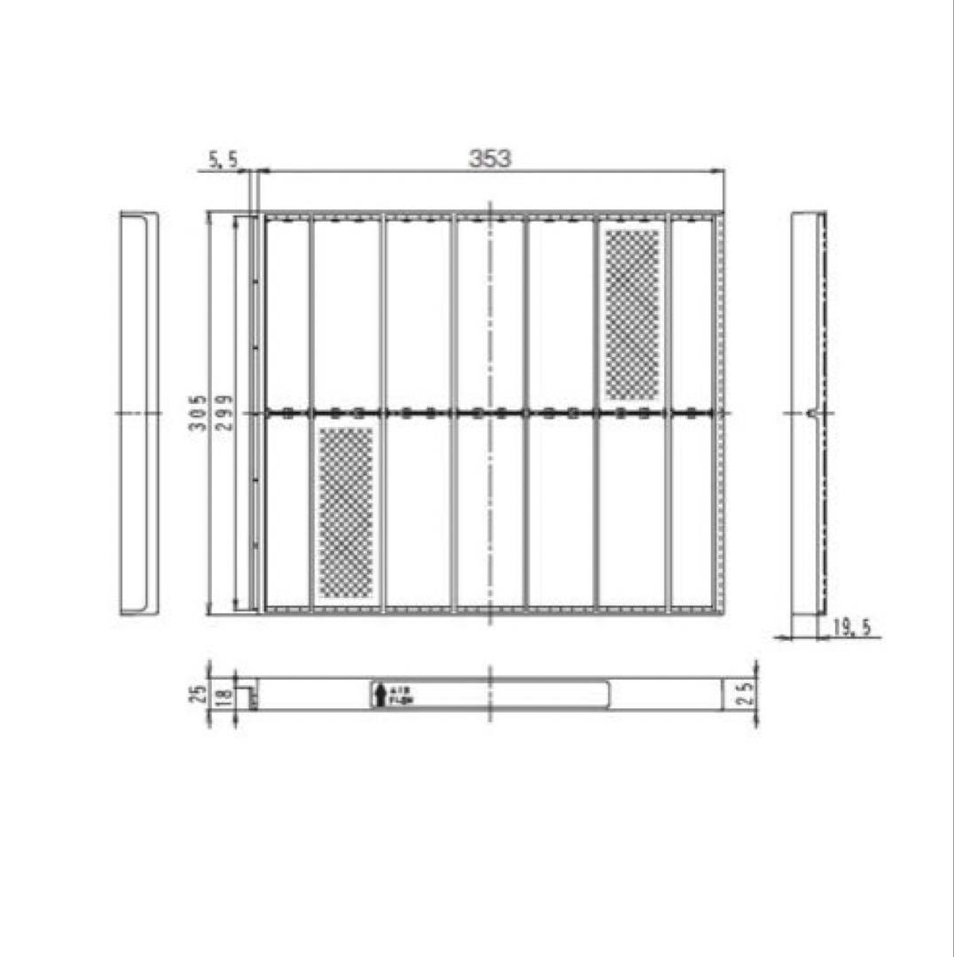 ダイキン　エアコンフィルター KAF371B160 4枚セット　未使用品
