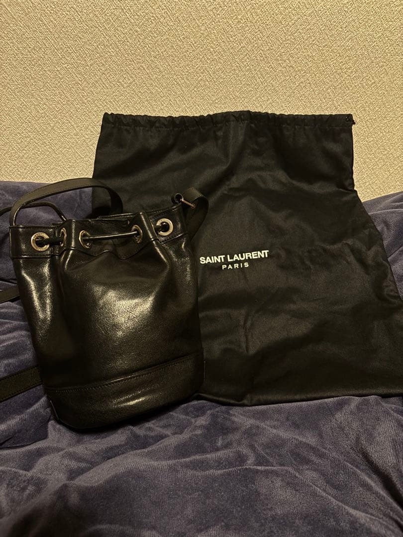 サンローラン　エディ期希少ライダースショルダーバック