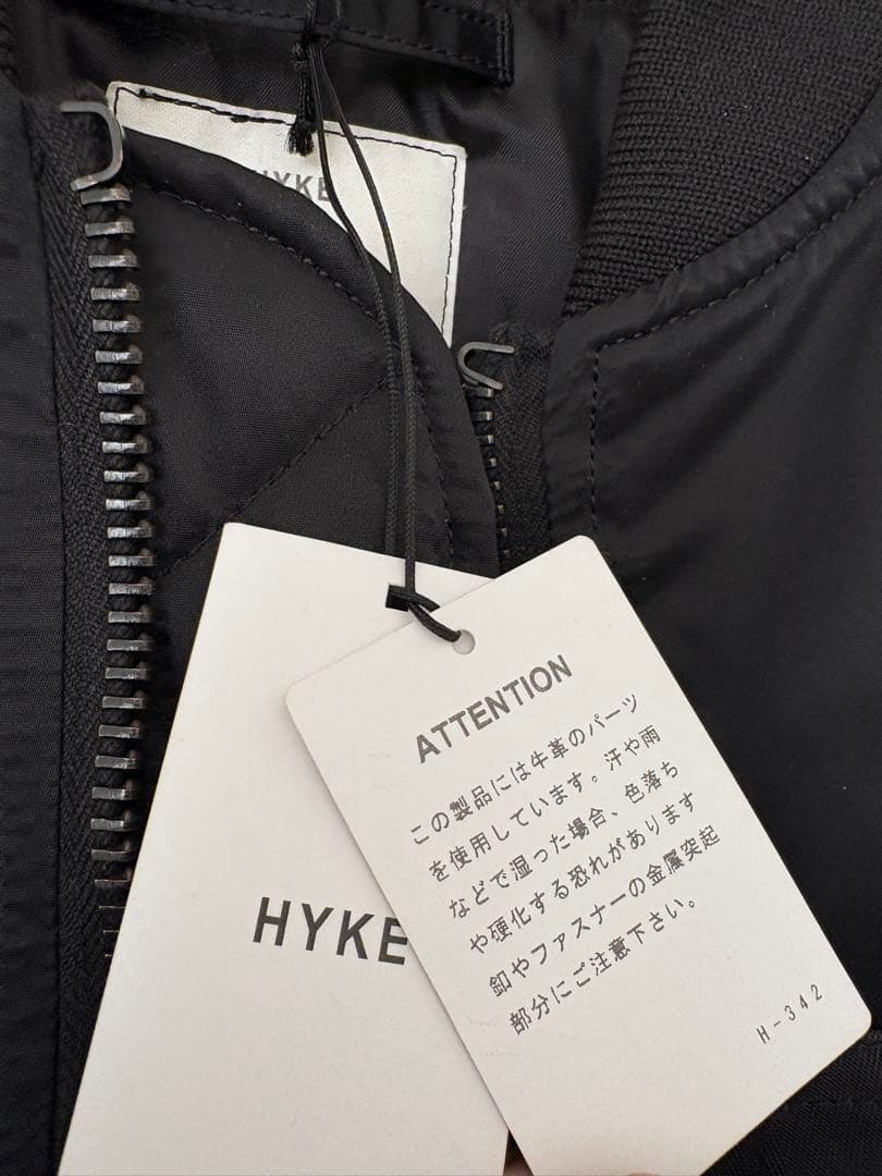 hyke ハイク　23aw ma-1 ブラック　サイズ1