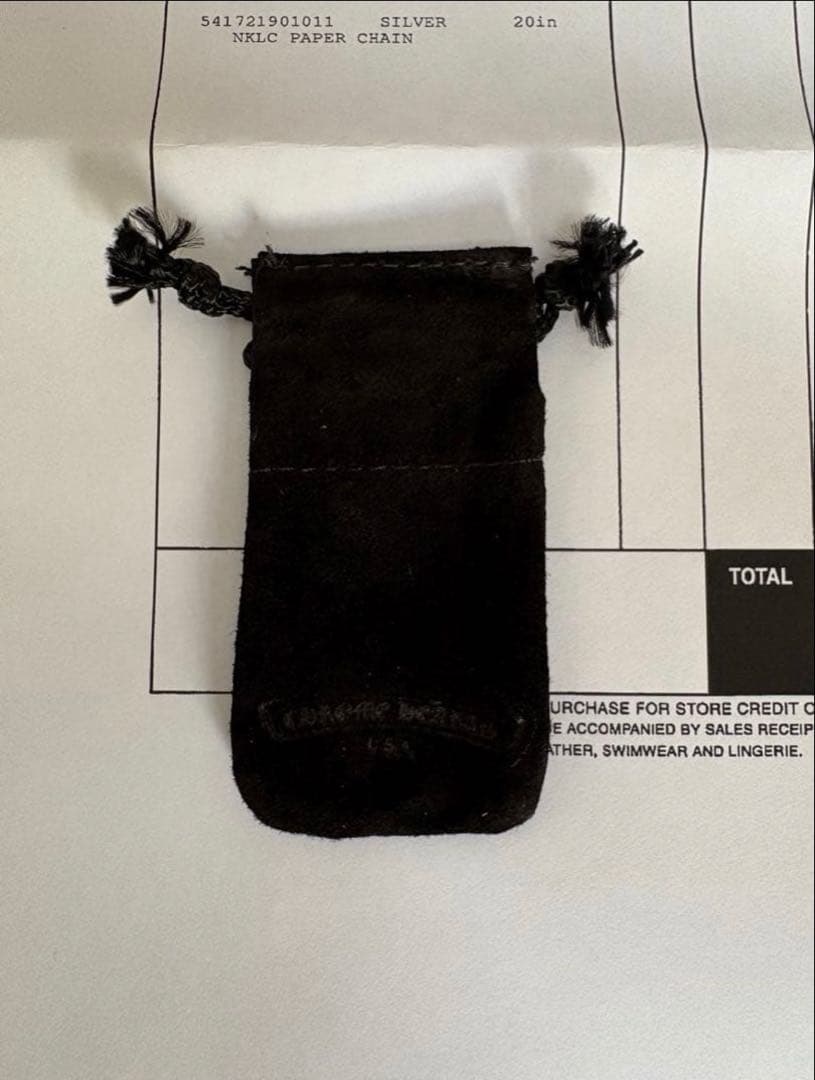 クロムハーツ　ペーパーチェーン20インチ