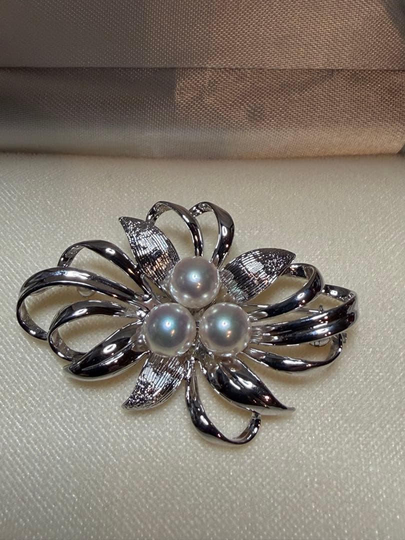 MIKIMOTO ミキモト真珠島 ブローチ シルバー パール　神宮寺勇太