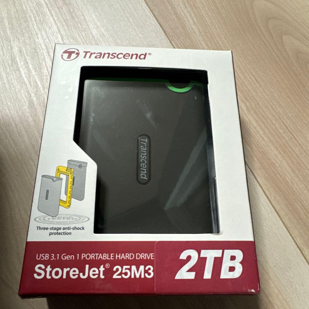 Transcend ポータブルHDD 2TB TS2TSJ25M3S