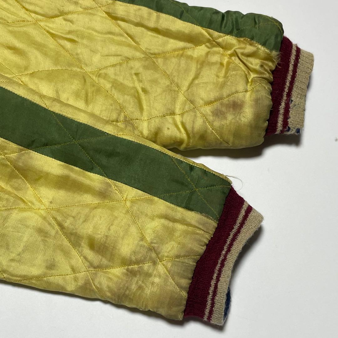 超希少　TOYO 東洋　スカジャン　別珍　虎　富士　五重塔　日本地図　ベロア　黒