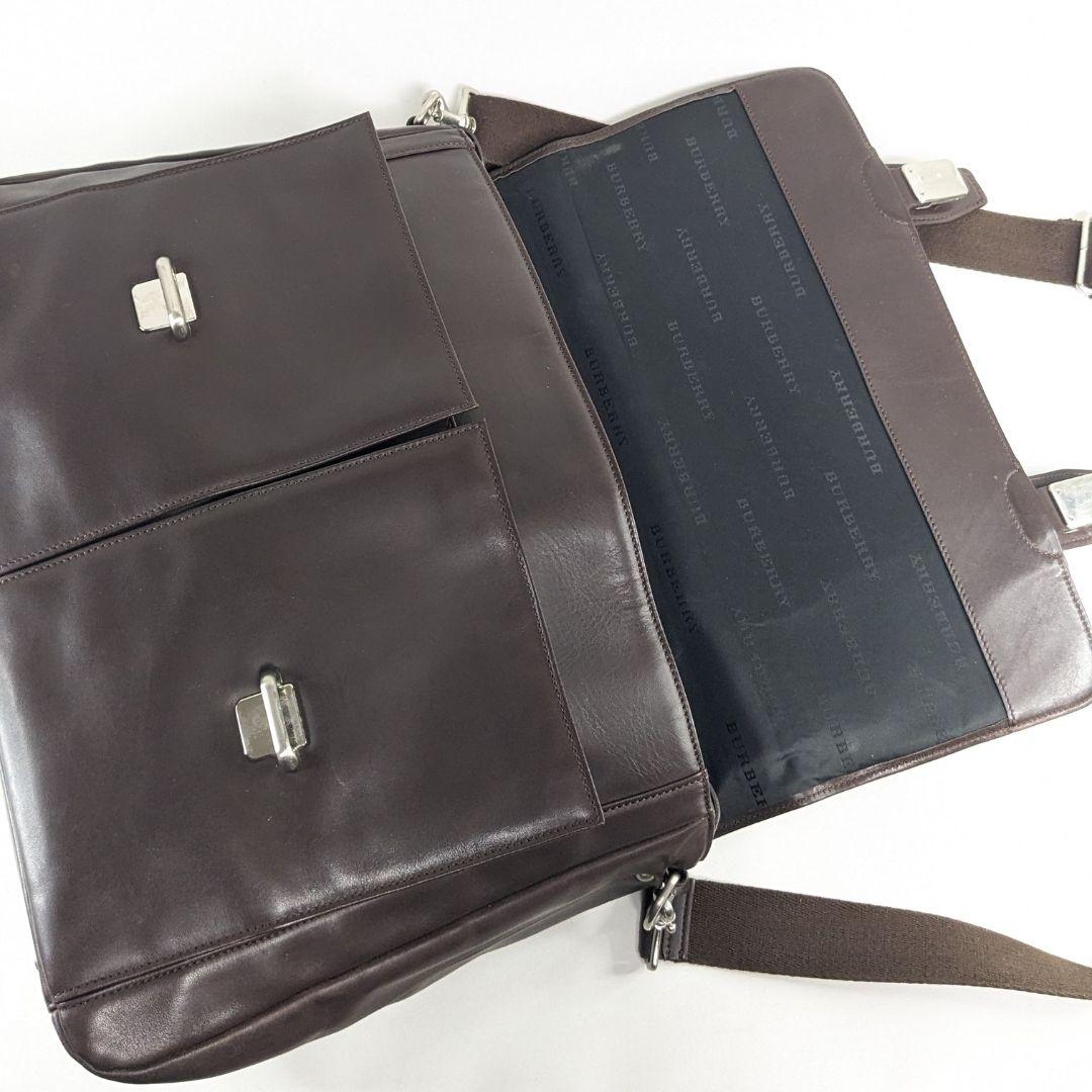美品　バーバリー　ビジネスバッグ　レザー　ショルダーバッグ　ブリーフケース