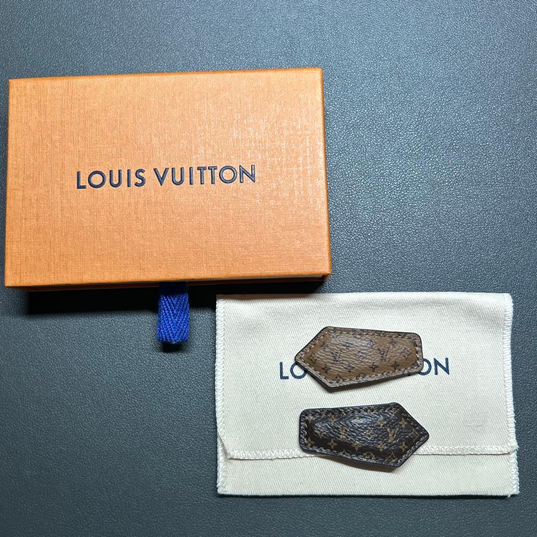 LOUIS VUITTON ヘアピン モノグラムレザー