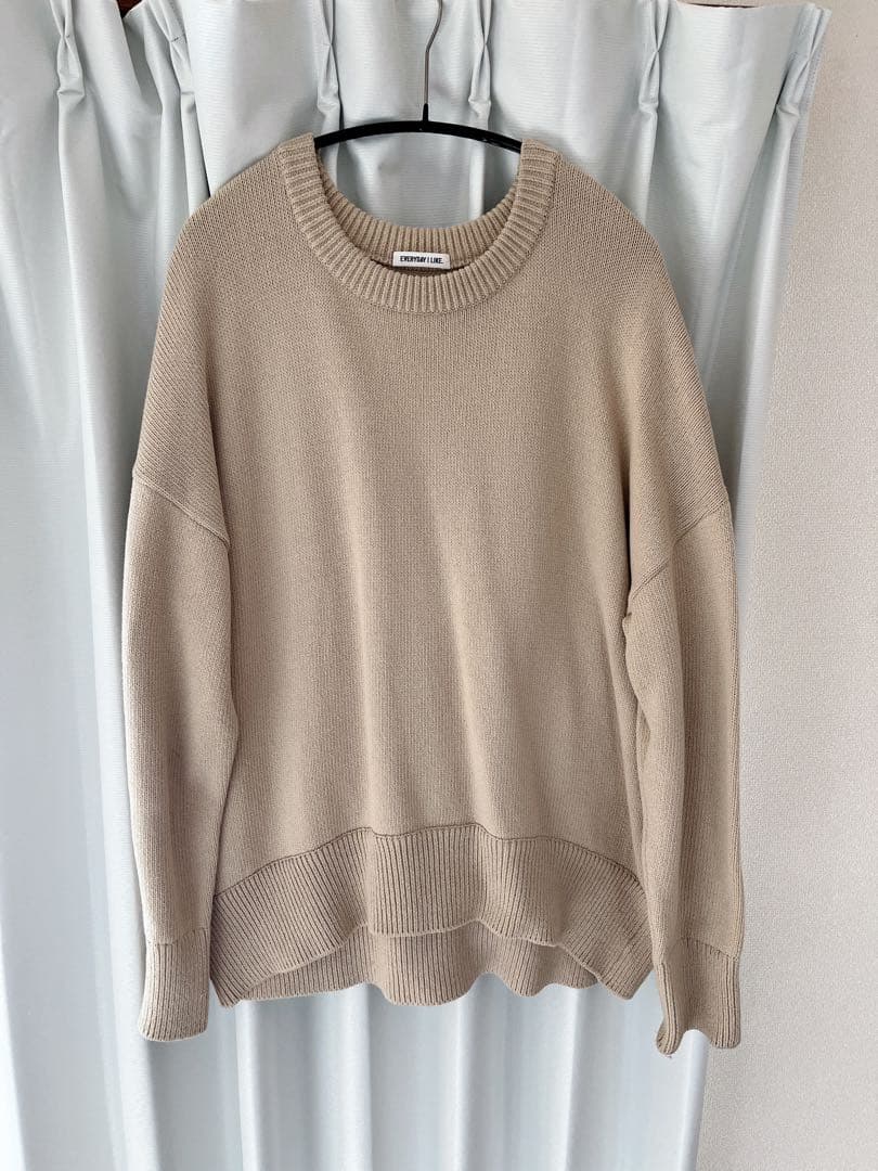EVERYDAY I LIKE. ベージュ長袖セーター