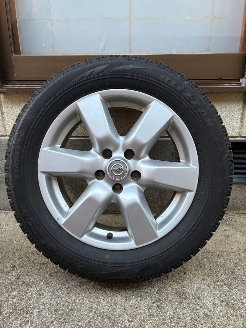 【値下げ】215/60/R17 ブリザックVRX 日産純正ホイール付き4本セット