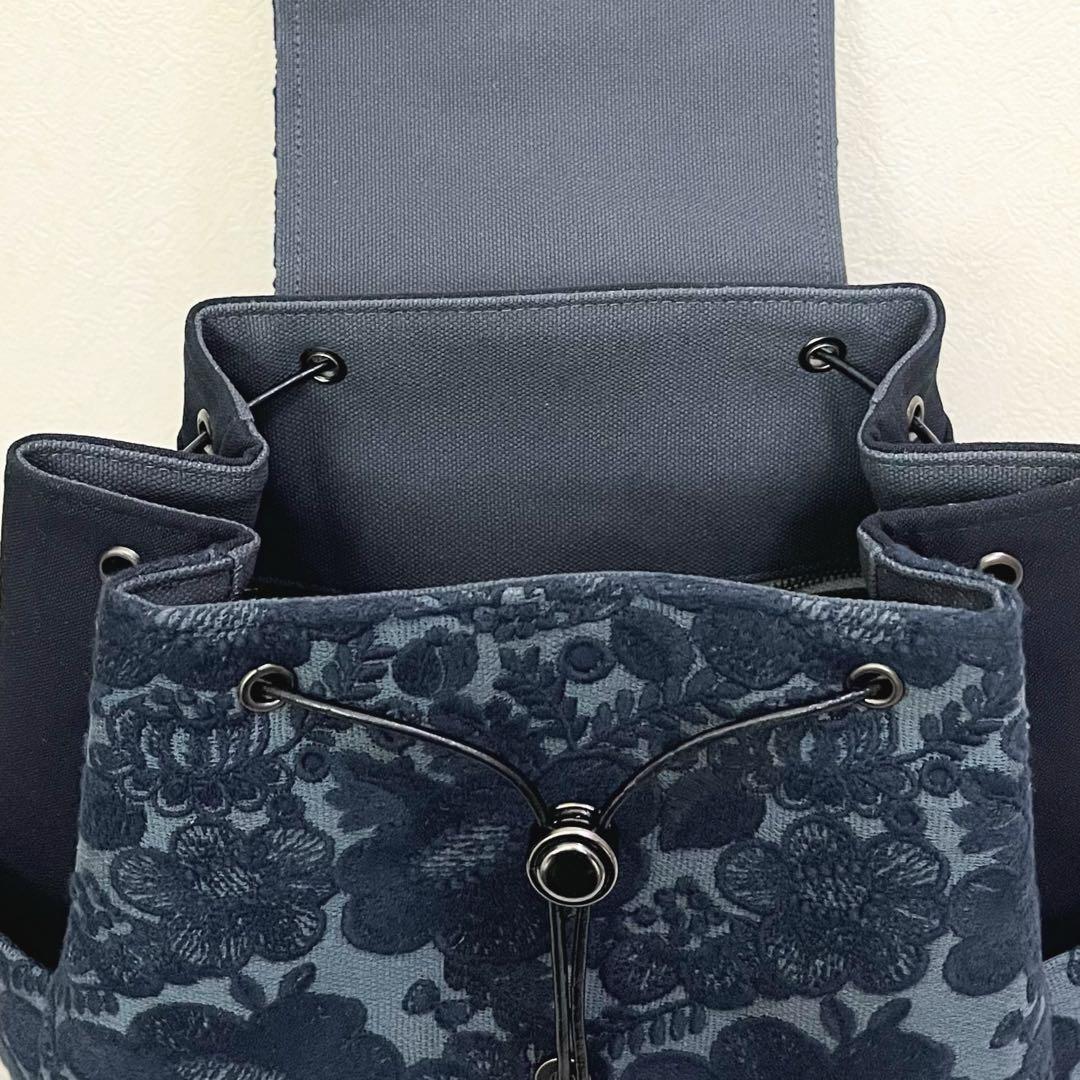 ミナペルホネン　ハンドメイド　リュック　smile flower