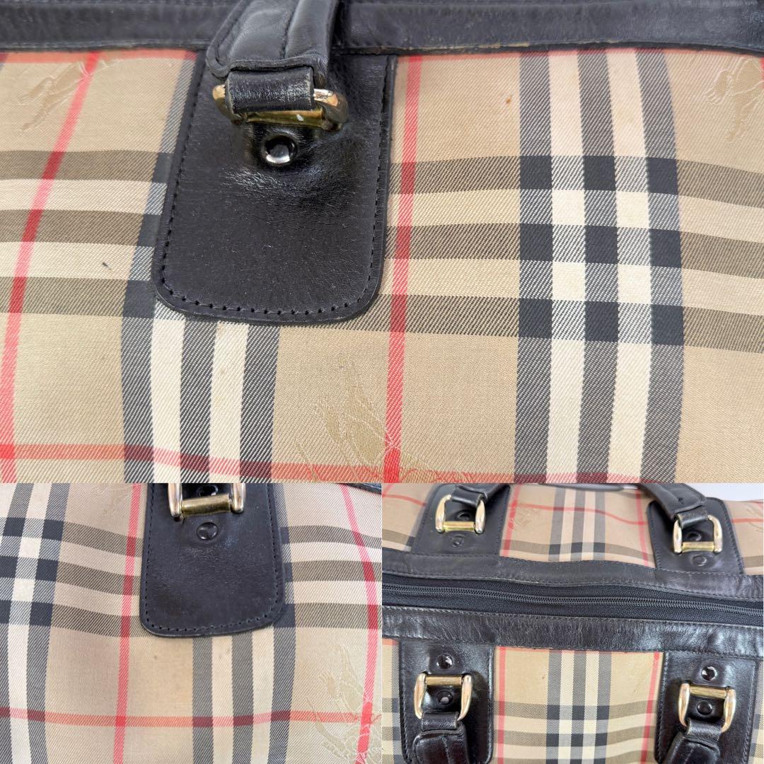 バーバリー　Burberrys ボストンバッグ　ノバチェック　シャドーホース