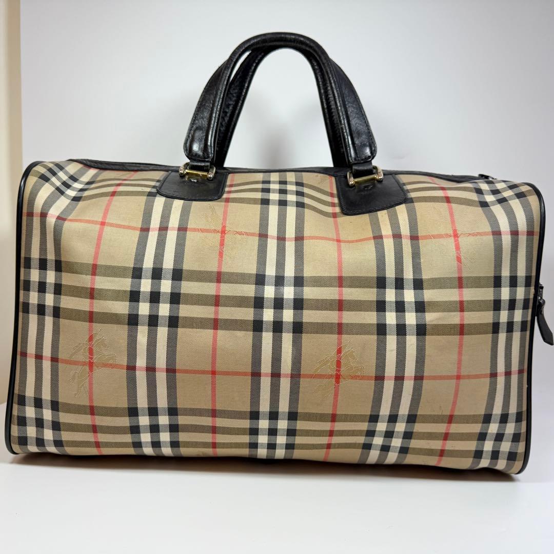 バーバリー　Burberrys ボストンバッグ　ノバチェック　シャドーホース
