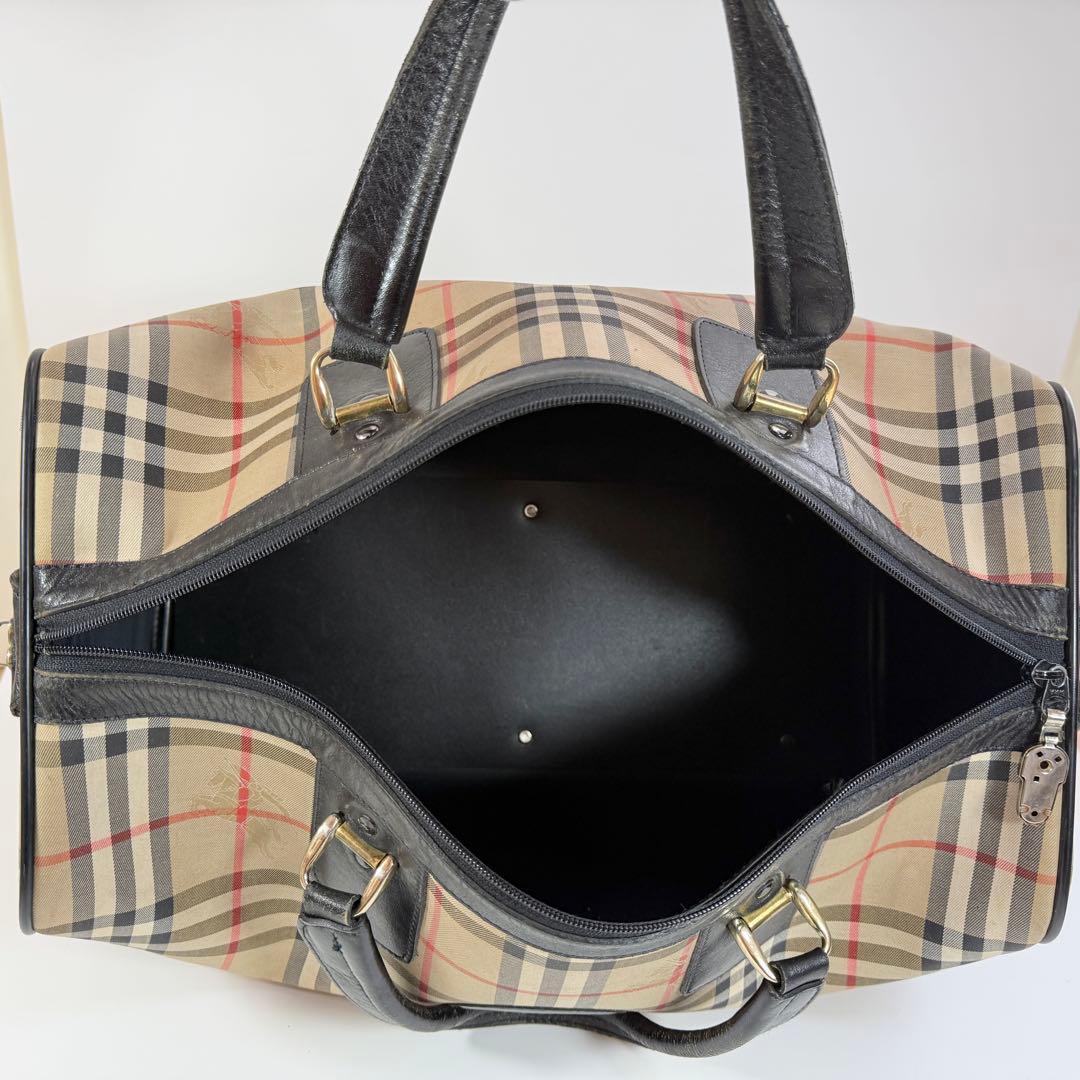 バーバリー　Burberrys ボストンバッグ　ノバチェック　シャドーホース