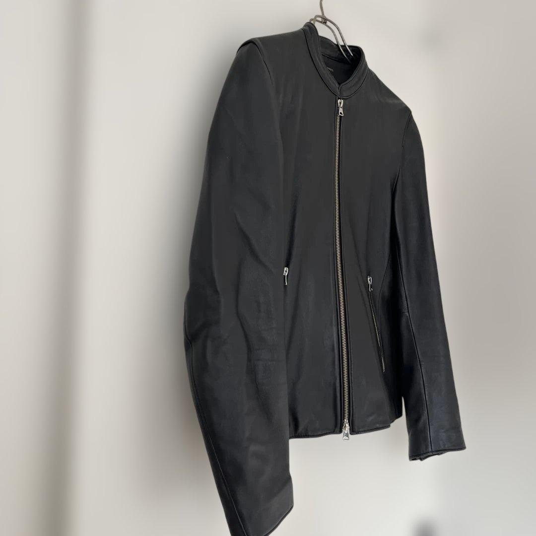 【極美品】ステュディオス ラムレザー シングル ライダース ジャケット L相当