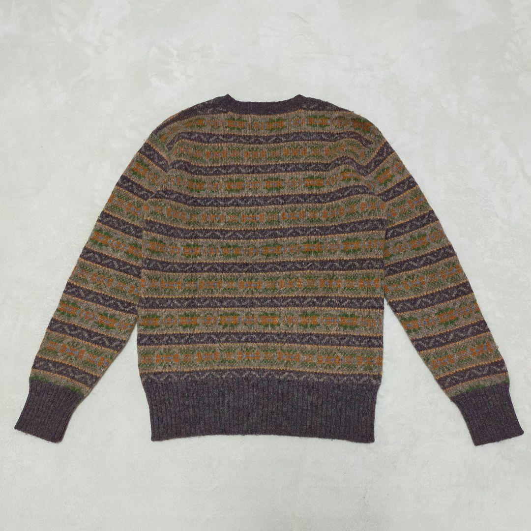 美品　90S　ポロラルフローレン　フェアアイル柄　シェットランドウール　ニット