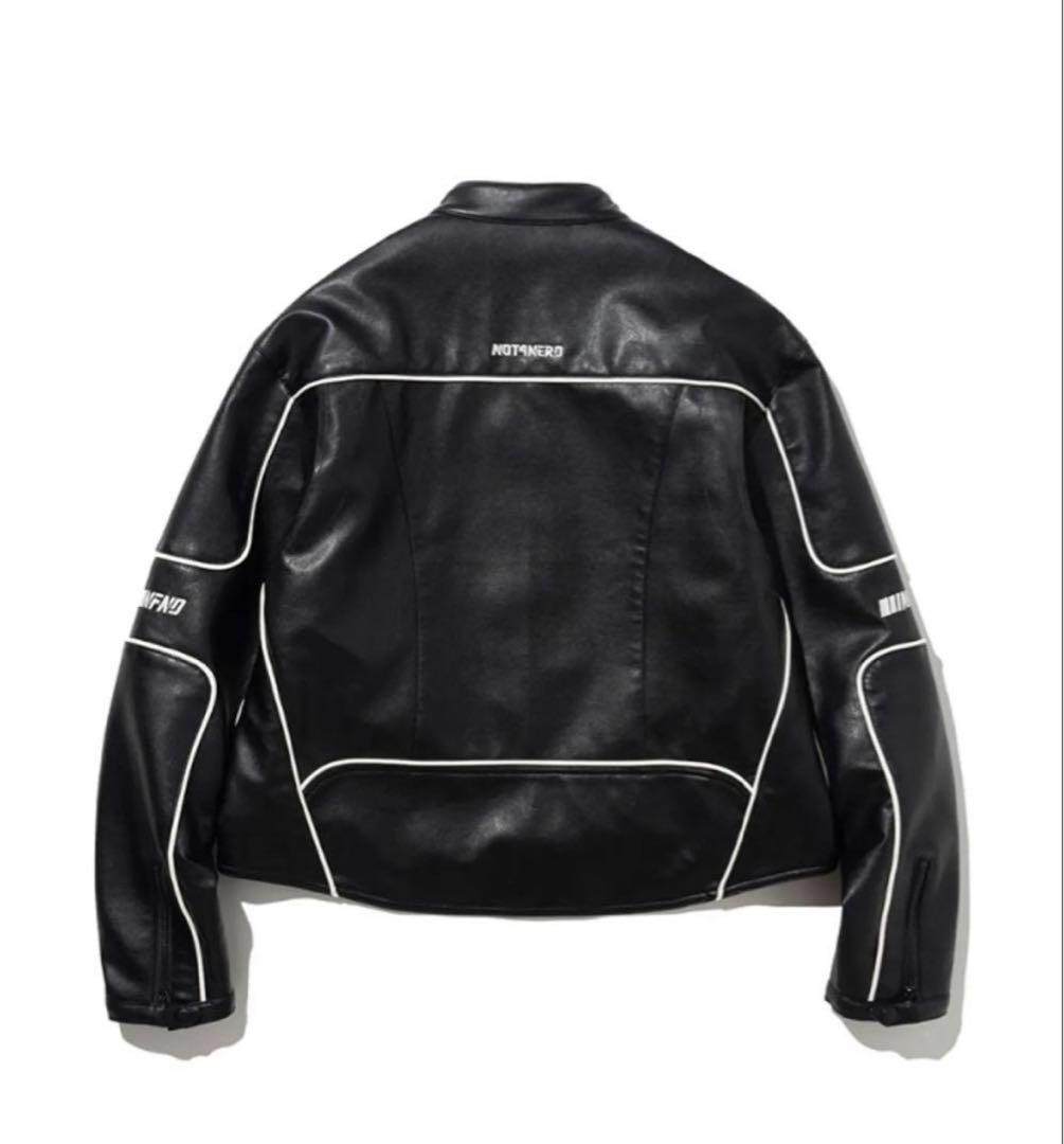 【希少美品】NOT4NERD レザージャケット レーシングジャケット