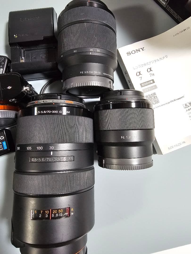 しょーち　SONY α7 ILCE-7 レンズ3本付き 中古動作問題なし