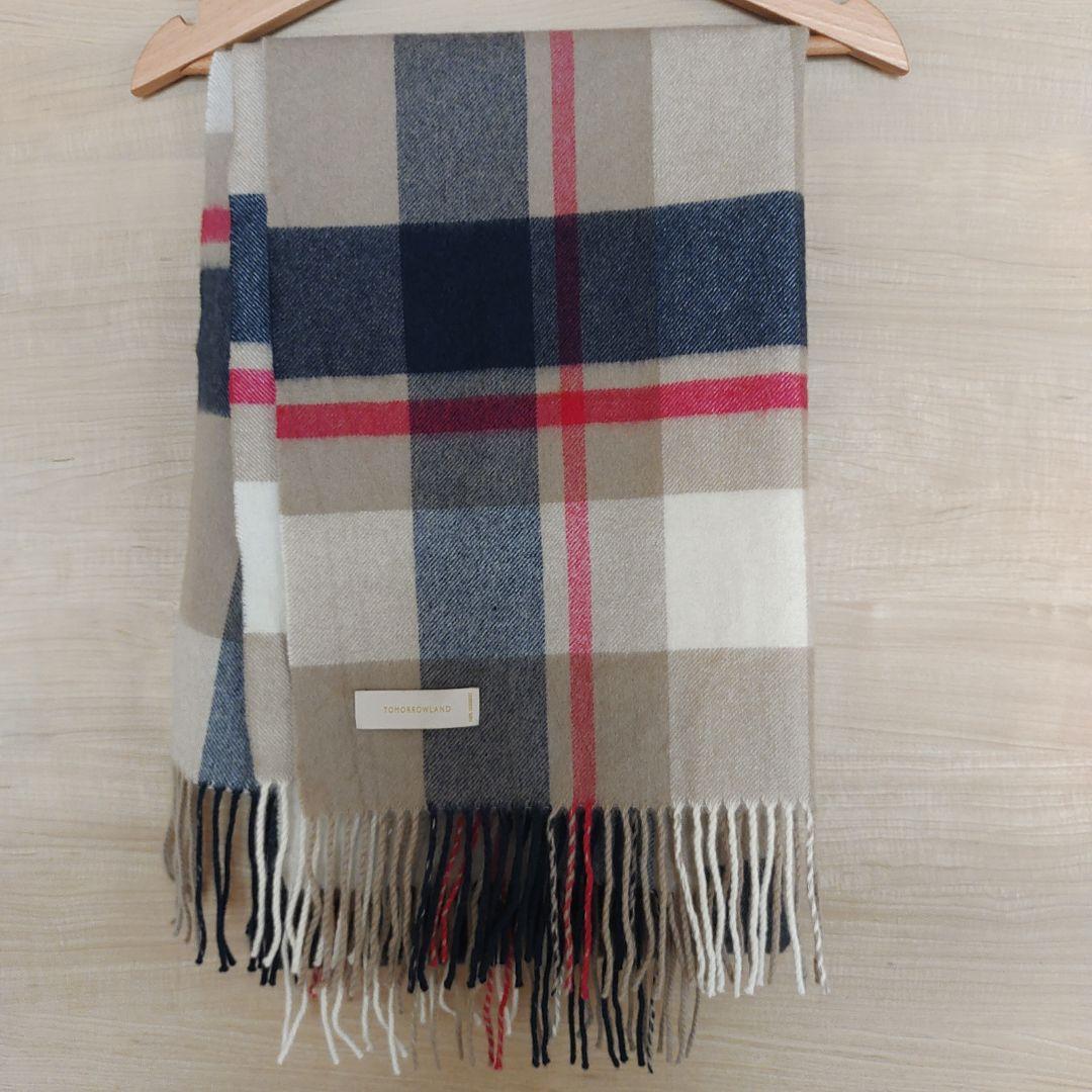 TOMORROWLAND チェック柄マフラー