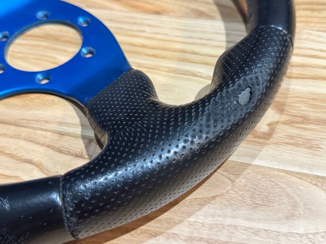 MOMO RACE ステアリング メタリックブルー φ32