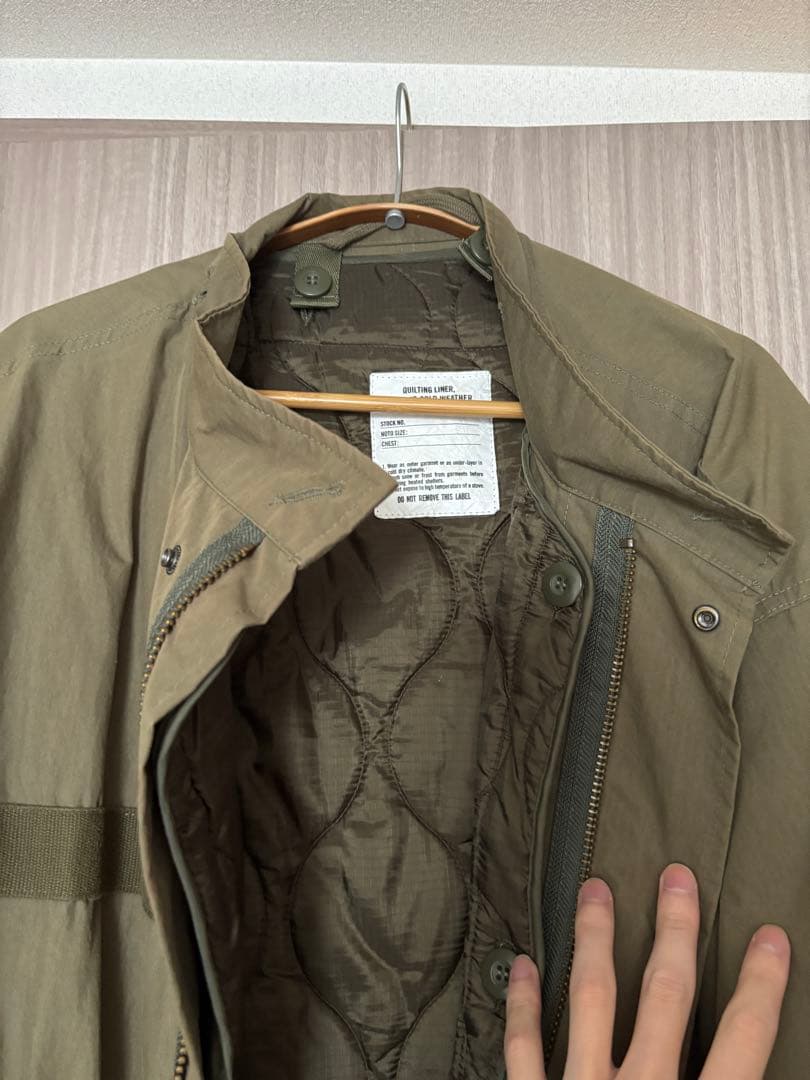 freaks storeフリークスストア　モッズコートカーキ3wayキルティング