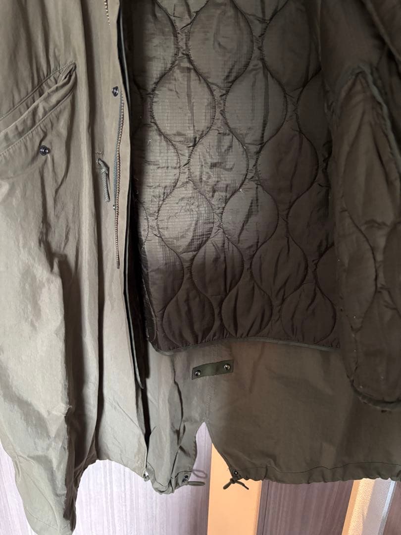 freaks storeフリークスストア　モッズコートカーキ3wayキルティング