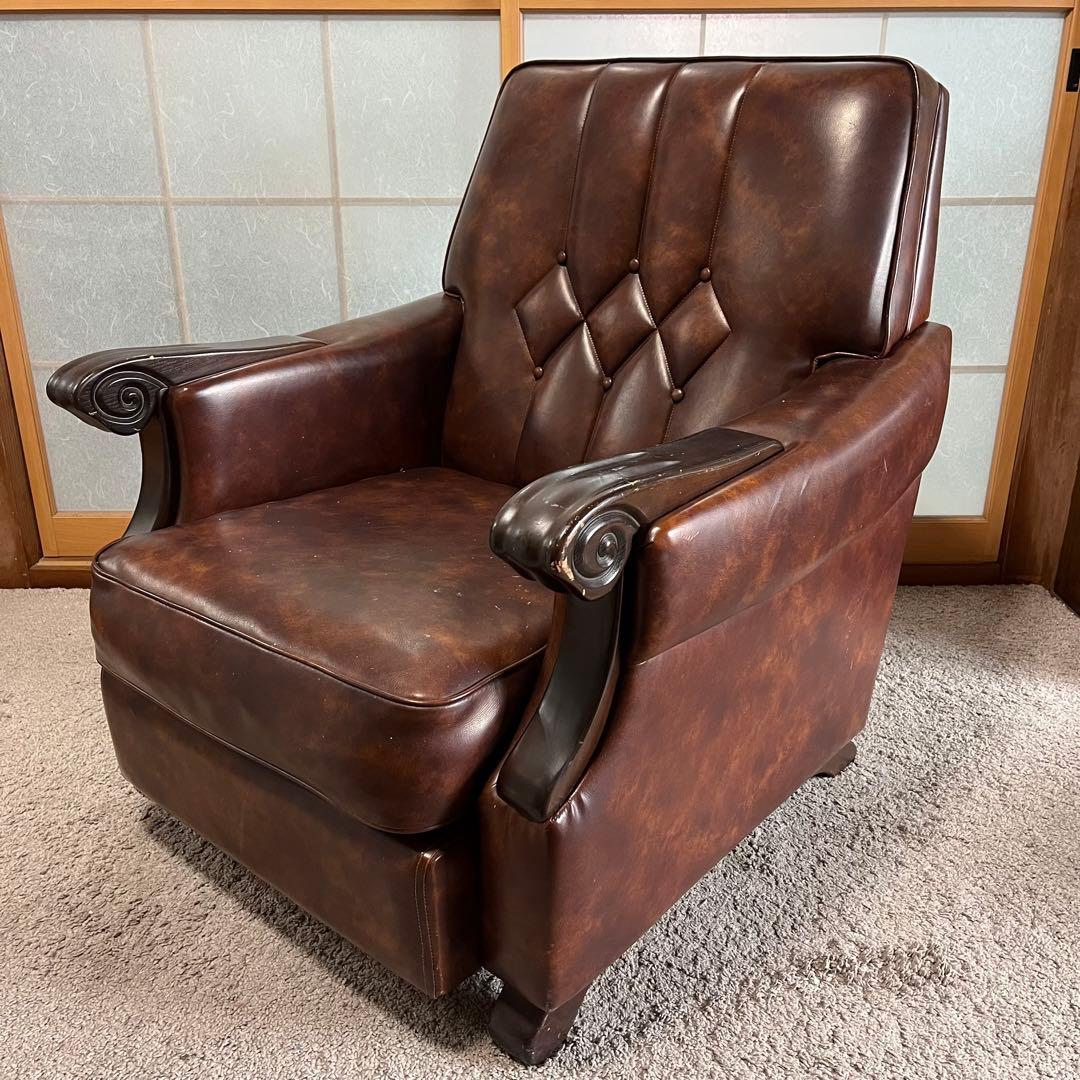 9/10まで！　高級　1人がけ　ソファー　アームレストあり