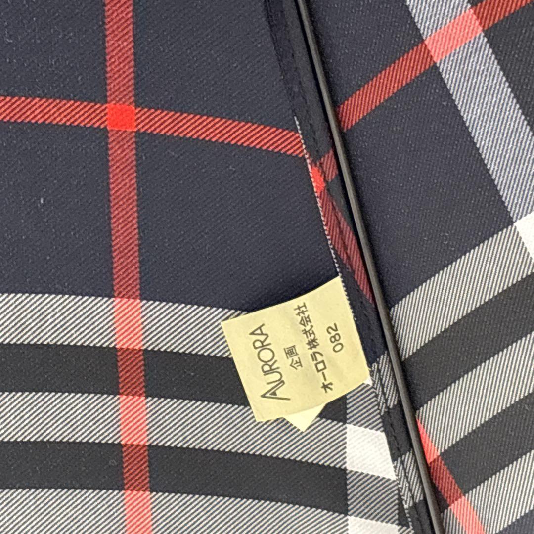 ✨未使用品✨Burberry 折りたたみ傘 ネイビー チェック柄　58cm