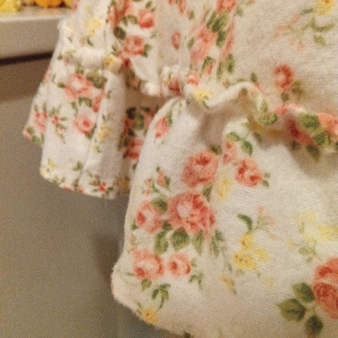 リズリサLIZLISAバラ柄ネルワンピース