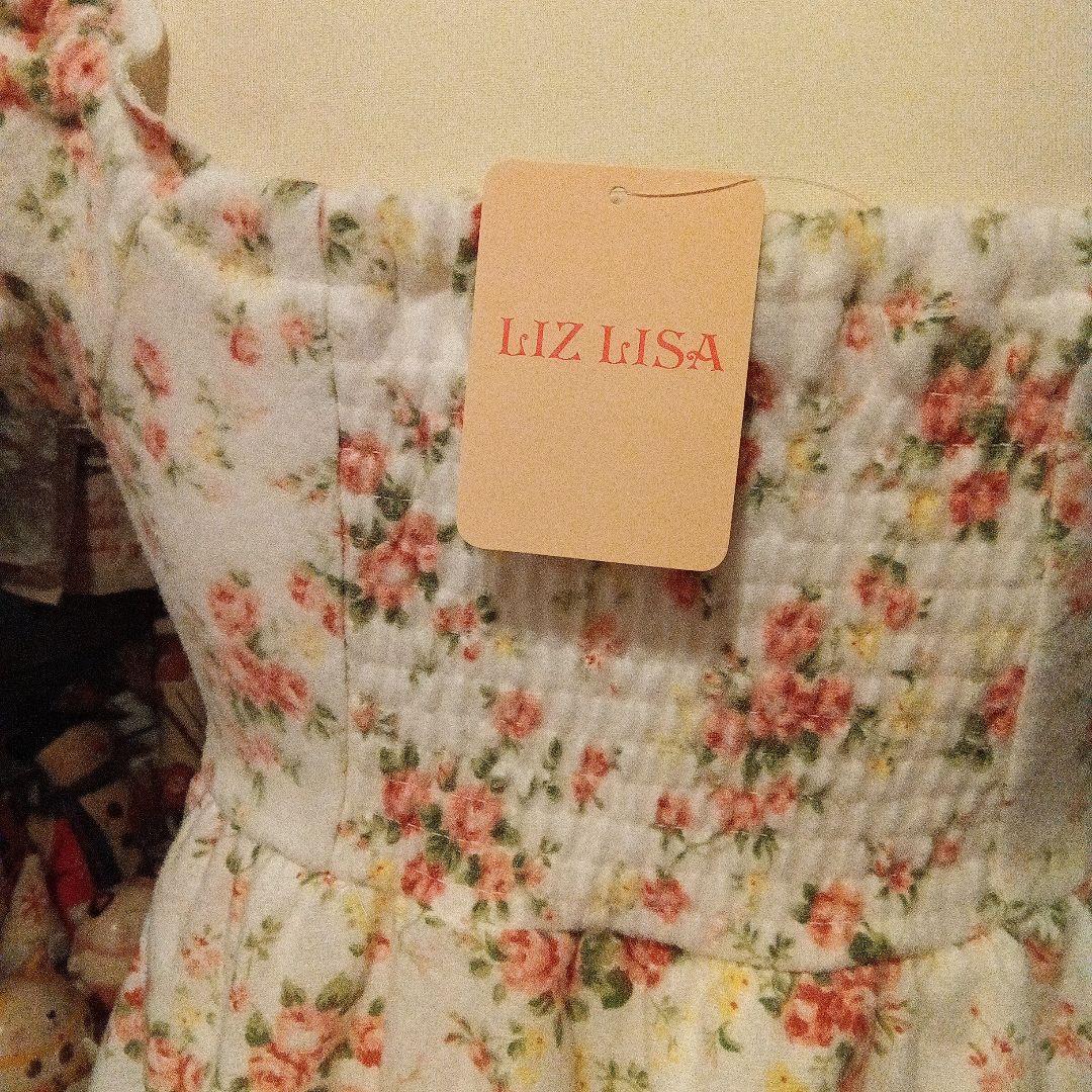 リズリサLIZLISAバラ柄ネルワンピース