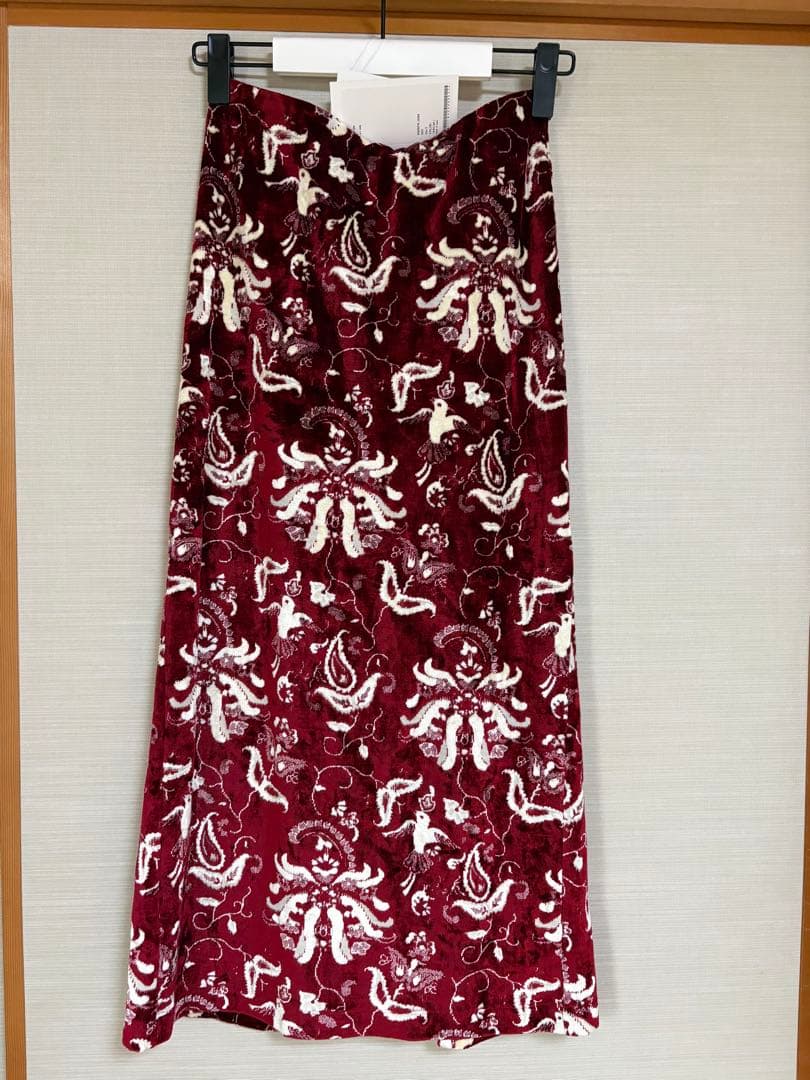 mame 25fw スカート　ベロア