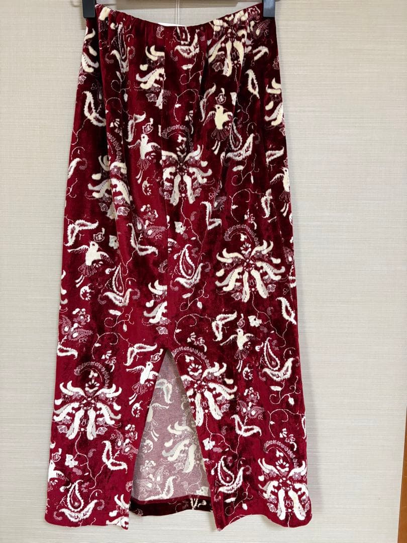 mame 25fw スカート　ベロア