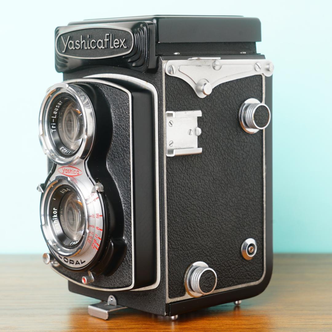 [美品] 完動品◎YASHICAFLEX C型 二眼レフ ケース付き #06
