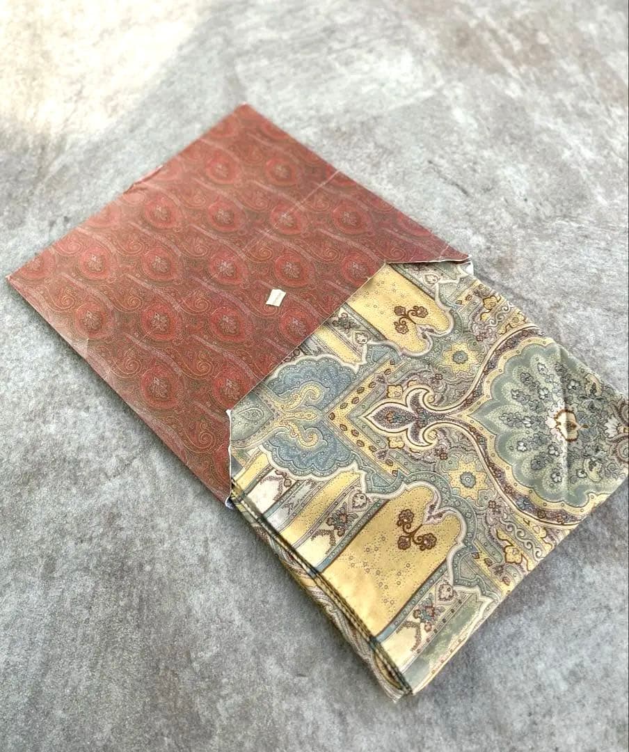【美品】ETRO／エトロ シルク 大判ストール ・ショール　大判サイズ133cm