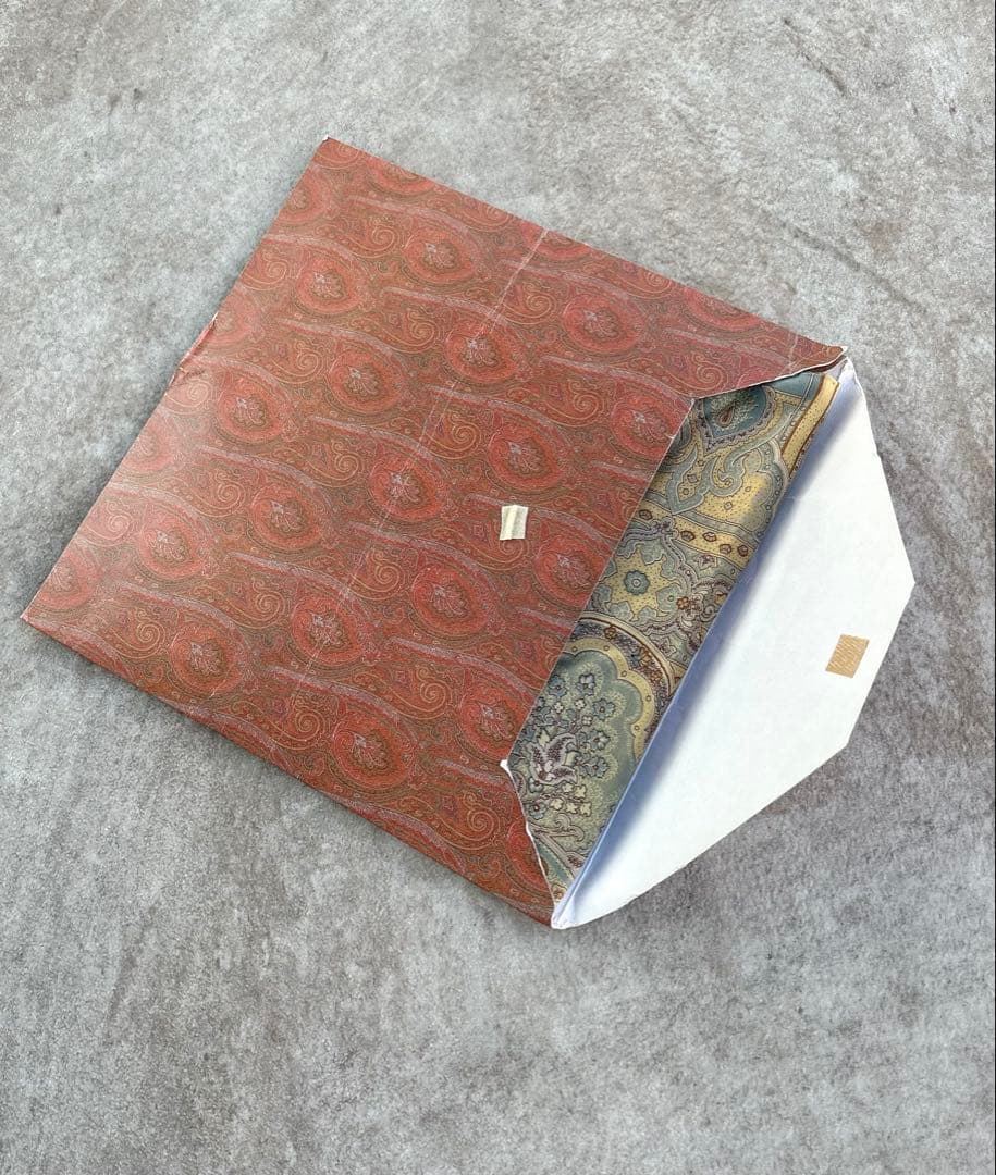 【美品】ETRO／エトロ シルク 大判ストール ・ショール　大判サイズ133cm