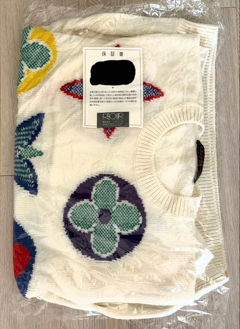 20AW LVルイヴィトン ロゴニット ウール100%